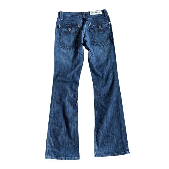 Women’s TAVERNITI SO Jeans Dark Wash Denim Boot Cut Mid-Rise Size 30 - Picture 2 of 9